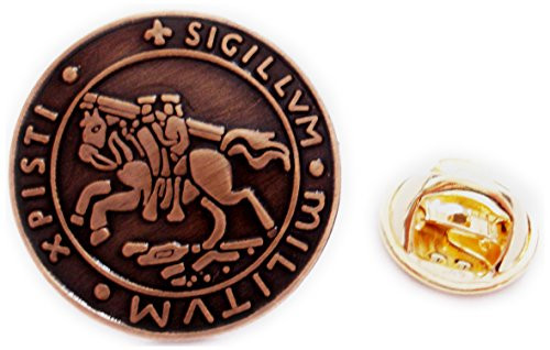 Knights Templar Seal Crusaders Solomons Temple Hat Jacket Tie Tack Lapel Pin Knights Templar Seal Crusaders Solomons Temple Hat Jacket Tie Tack Lapel Pin