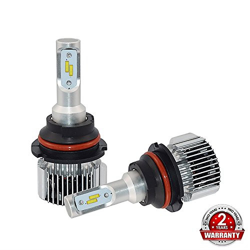 XSPEED 9007 Hi/Low Beam LED Headlight Bulbs X8 Series 9600 Lumens Extremely Bright XTC Chips All-in-One Conversion Kit Xenon White 6000k 2 Yr Warranty