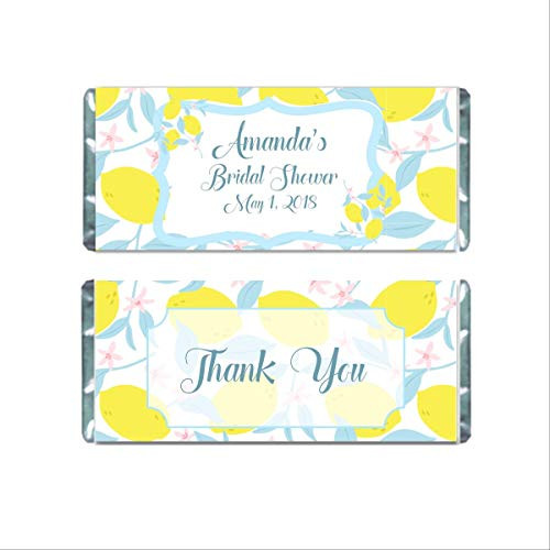 Lemon Personalized Hershey Candy Bar Wrappers for Chocolate Party Favors Bridal Shower Baby Shower Labels Pack of 20 Lemon Personalized Hershey Candy Bar Wrappers for Chocolate Party Favors Bridal Shower Baby Shower Labels Pack of 20