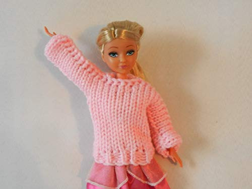 Pink Doll Sweater fits Barbie Sparkle Girlz and other 11 inch Fashion Dolls