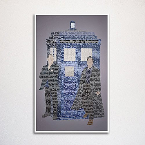 Doctor Who  Ninth Doctor word art print 11x17 inch  unframed   typography art   wall home decor   made from quotes   BBC Doctor Who   tardis art