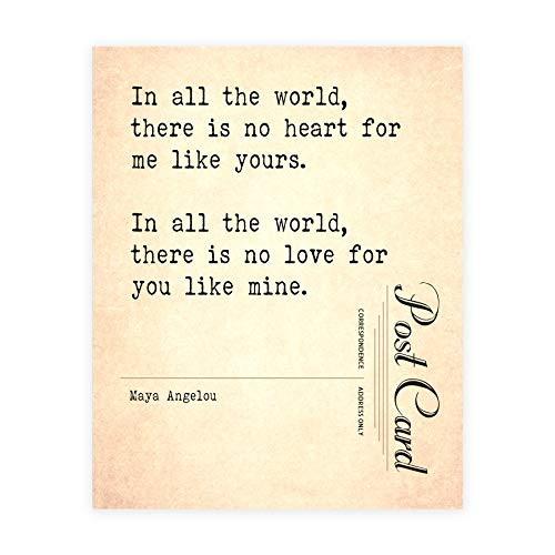 Maya Angelou Quote Wall Art  Paper 1st Anniversary  Cotton 2nd  Sizes 5x7-12x16 **Unframed**