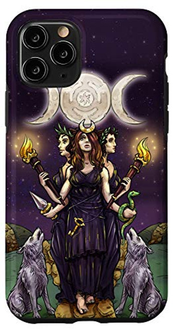 iPhone 11 Pro The Goddess Hecate The Moon Tarot Card Triple Moon Wheel Case
