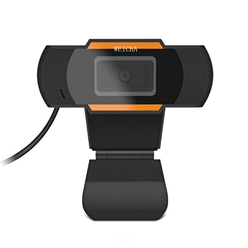 1080P HD Webcam with Microphone  Webcam for Conferencing  Laptop or Desktop Webcam  USB Computer Camera for Mac  Free-Driver Installation Fast Autofocus 5 Million Pixels Orange