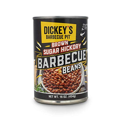 Dickeys Brown Sugar Hickory Barbecue Beans  16 Oz Can  Pack of 12   Canned Beans  Baked Beans  Canned Food  Canned Vegetable