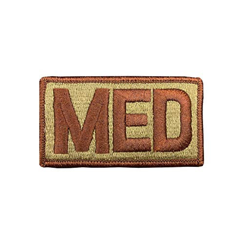 US Air Force MED Medical OCP Spice Brown Brassard Patch with Hook Fastener