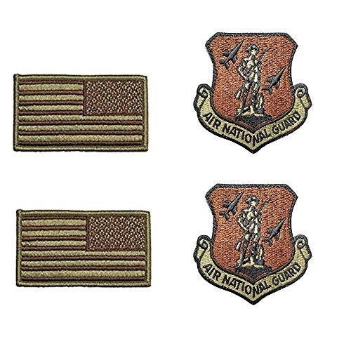 US Air Force Air National Guard OCP Spice Brown Patch and Flag Bundle