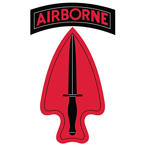 US Army - 1st Special Forces Operational Detachment Delta SSI Patch Decal - 1st SFOD-D - Special Operations Command - Delta Force - Five Inch Tall Full Color Decal