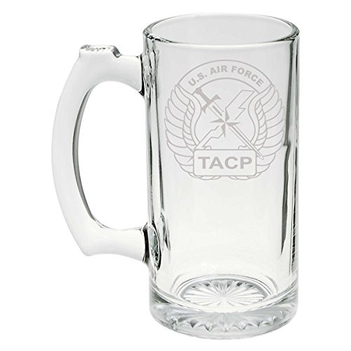 US Army - US Air Force TACP SSI Patch Etched Stein Glass 25oz  Mug