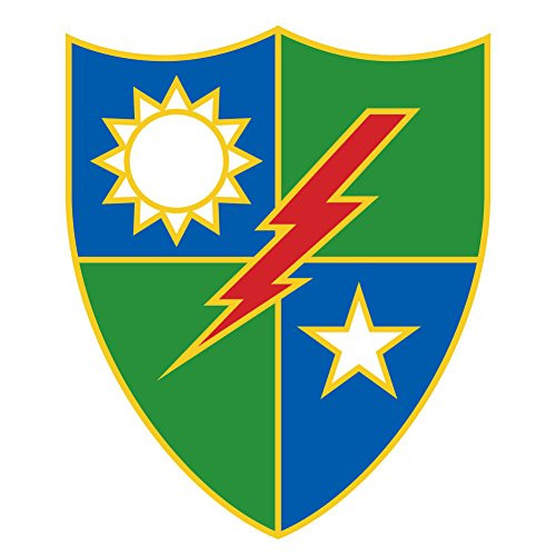 US Army - 75th Ranger Regiment Patch Reflective Decal - Five Inch Tall Full Color Decal On 3M Reflective Material  Sticker