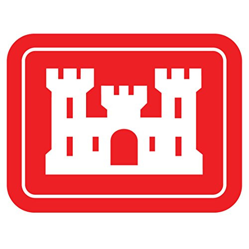 US Army - United States Army Corps Of Engineers Logo SSI Patch Decal - Five Inch Wide Full Color Decal  Sticker