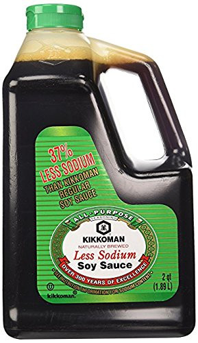 Kikkoman Lite Soy Sauce  64-Ounce Bottle