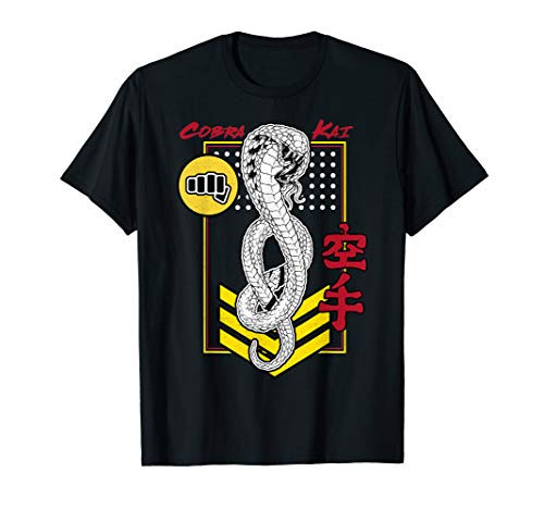 Cobra Kai Kanji Cobra Patch Graphic T-Shirt