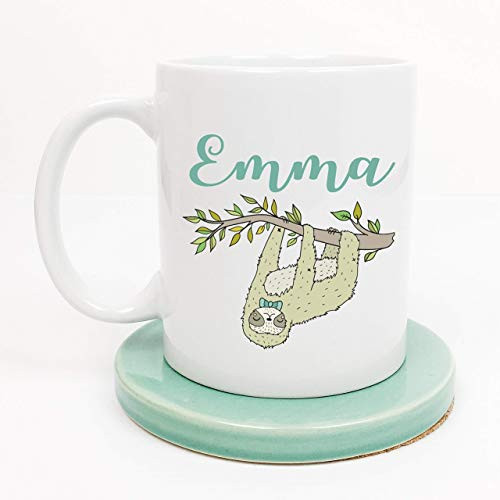 Sloth Spirit Animal Personalized Coffee mug 11 and 15 Ounce Ceramic Dishwasher Microwave Safe