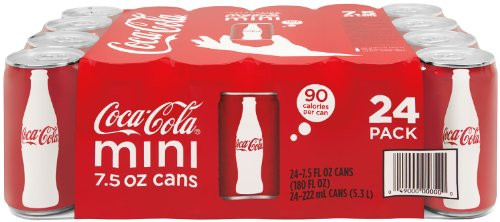 Coca-Cola Mini-Cans  7.5 fl oz  Pack of 24