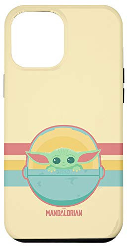 iPhone 12 Pro Max Star Wars  The Mandalorian The Child Retro Rainbow Case