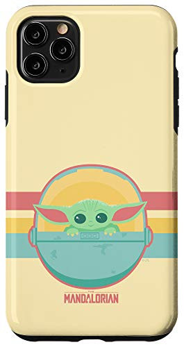 iPhone 11 Pro Max Star Wars  The Mandalorian The Child Retro Rainbow Case