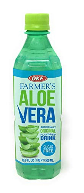 OKF Aloe Vera Drink in 16.9 Ounce Bottles Sugar Free 12 Pack OKF Aloe Vera Drink in 16.9 Ounce Bottles Sugar Free 12 Pack