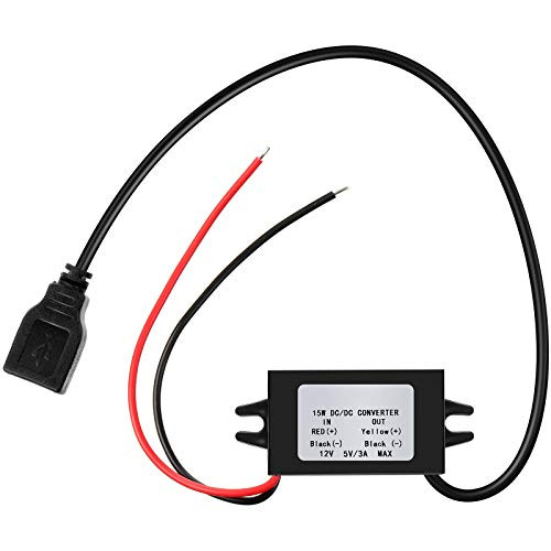 12V to 5V DC Converter Buck Module USB Output Power Adapter DC Power Adapter Converter DC to DC Regulator Car Power Converter  1