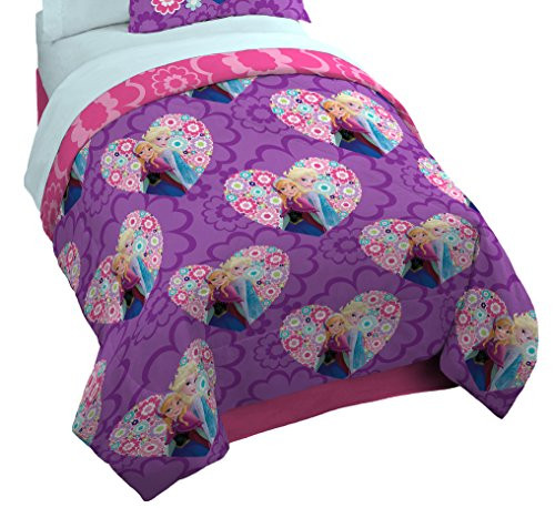 Disney Frozen Floral Microfiber Reversible Twin Comforter Disney Frozen Floral Microfiber Reversible Twin Comforter