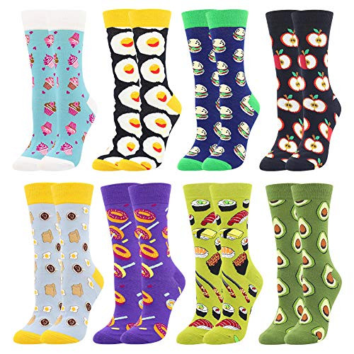 Women s Girls Novelty Funny Crew Socks Crazy Cute Animal Food Design Socks Cotton Girl s Gift Doughnut 2 Women s Girls Novelty Funny Crew Socks Crazy Cute Animal Food Design Socks Cotton Girl s Gift Doughnut 2