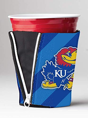 University of Kansas Blue Stripes Jayhawk ZipSip Adjustable Drink Holder