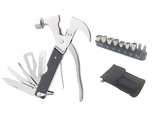 Hammer Multitool Gifts for Men Multitool Camping Accessories Survival Gear Cool Unique Tool for Dad Husband Father Boyfriend