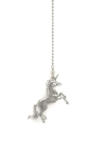 Handmade Pewter Unicorn Theme Room Ceiling Fan Light Pull Home Decor