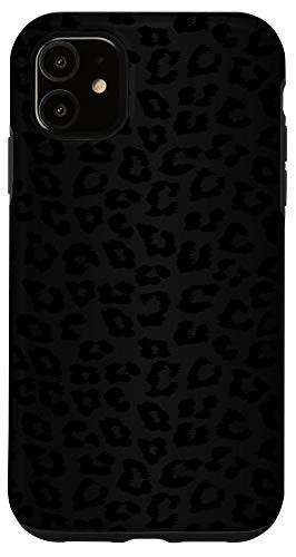 iPhone 11 Black Leopard Cheetah Animal Print Case