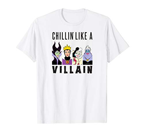 Disney  Villain Gang  Ursula Evil Queen Cruella Maleficent T-Shirt