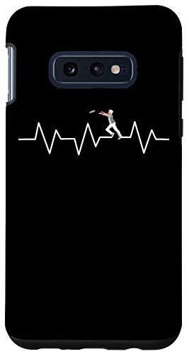 Galaxy S10e Ultimate Frisbee Heartbeat Funny Disc Golf Player Gift Case