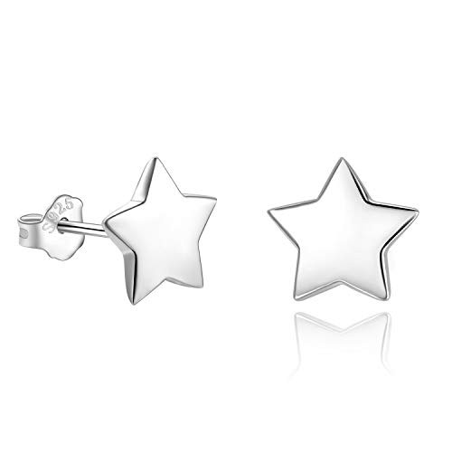 925 Sterling Silver Star Stud Earrings 5mm-10mm Options Stars Studs Hypoallergenic Jewelry 9mm 925 Sterling Silver Star Stud Earrings 5mm-10mm Options Stars Studs Hypoallergenic Jewelry 9mm