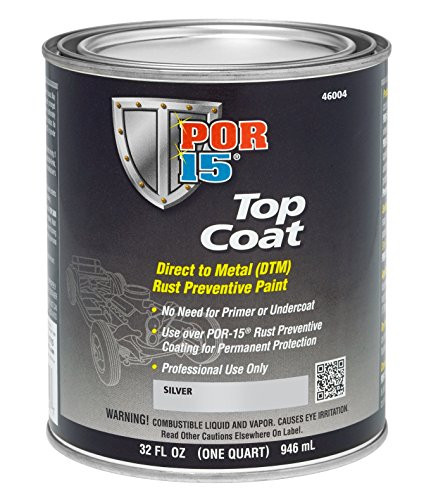 POR-15 46004 Top Coat Silver Paint 32. Fluid_Ounces