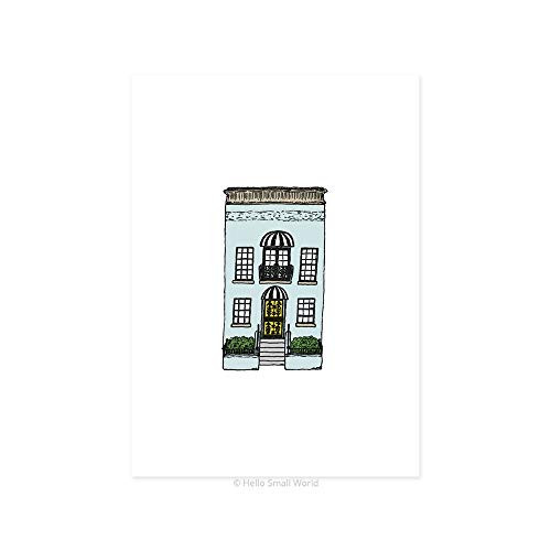 NYC Architecture Print Blue Building Art Print New York City Print Building No. 11 NYC Architecture Print Blue Building Art Print New York City Print Building No. 11