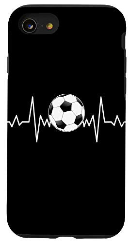 iPhone SE  2020    7   8 Funny Soccer phone case Heartbeat Soccer Player Gifts Soccer Case