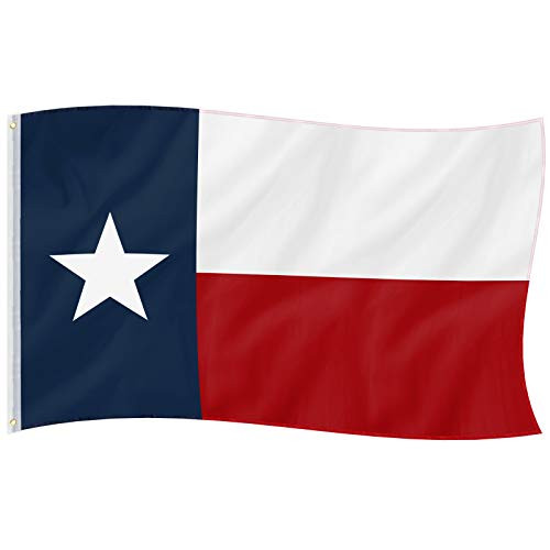 PACETAP State of Texas Flag-3x5 Feet Nylon Texas State Flag-Vivid Color and UV Fade Resistan-Texan TX Flags Polyester with Brass Grommets