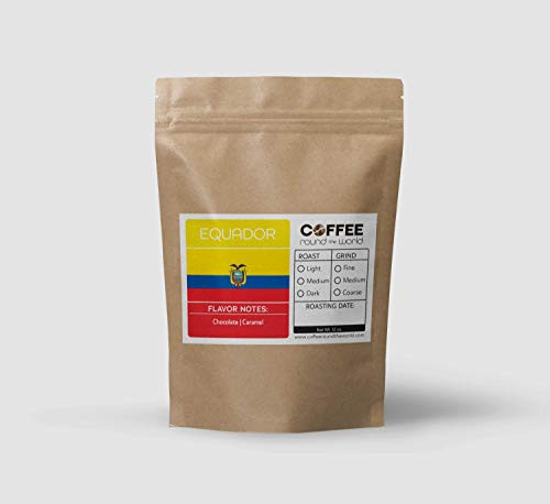 Fresh Roasted Coffee  Equador Coffe  Ground Coffee  Organic Coffee  12 Ounce Bag  Light Roast  Fine Grind
