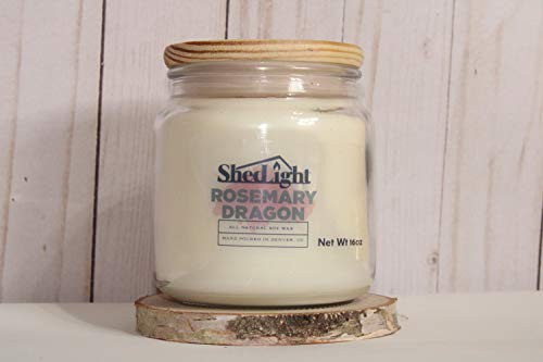 Citrus Rosemary Soy Candle   Rosemary Dragon Soy Wax Candle   All Natural Soy Wax Candle   Essential Oil Aromatherapy Candle   Colorless