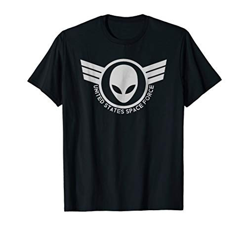 United States Space Force Military Patch Curved T-Shirt