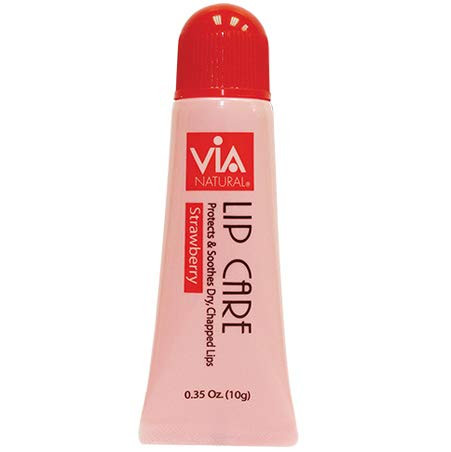 Via Natural Lip Balm  Strawberry   Pack of 1