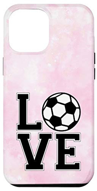 iPhone 12 Pro Max Pink soccer ball girls and women cute sports Case