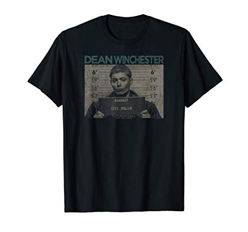 Supernatural Dean Mug Shot T-Shirt