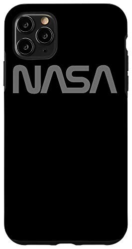 iPhone 11 Pro Max Officially Licensed NASA Worm Logo Gray Space Gift Case