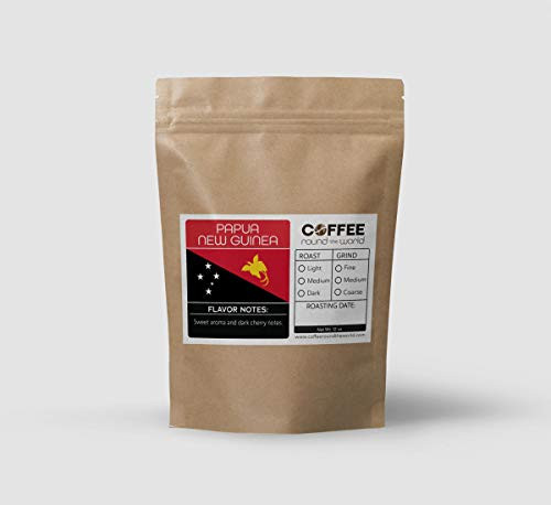 Fresh Roasted Coffee  Papua New Guinea Coffee  Ground Coffee  Organic Coffee  12 Ounce Bag  Light Roast  Medium Grind