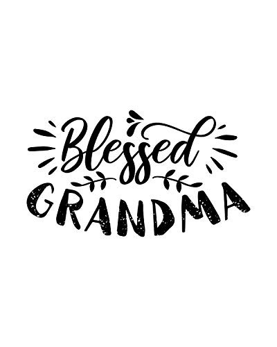 Blessed Grandma Wall Decor Art Print on a white background - 8x10 unframed prints for grandparents