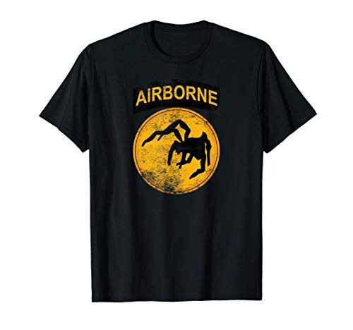 WW2 135th Airborne Division Parachute Patch Spider Military T-Shirt