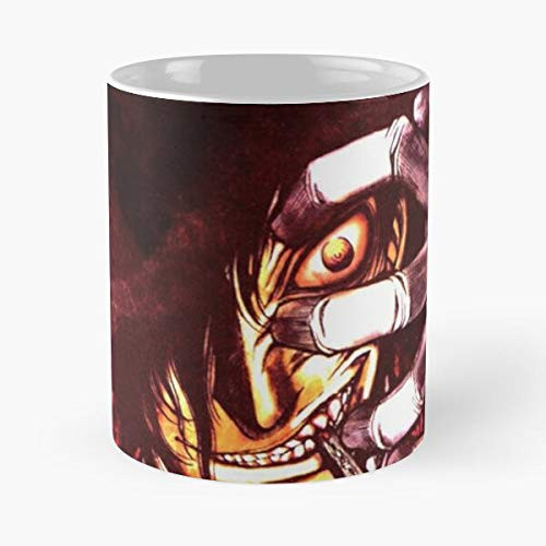 Vampire Dracula Manga Hellsing Ultimate Priest Hellsing Seras Victoria Anderson Best Mug holds hand 11oz made from White marble ceramic