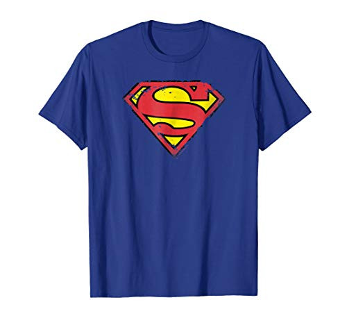 Superman Distressed Shield T Shirt