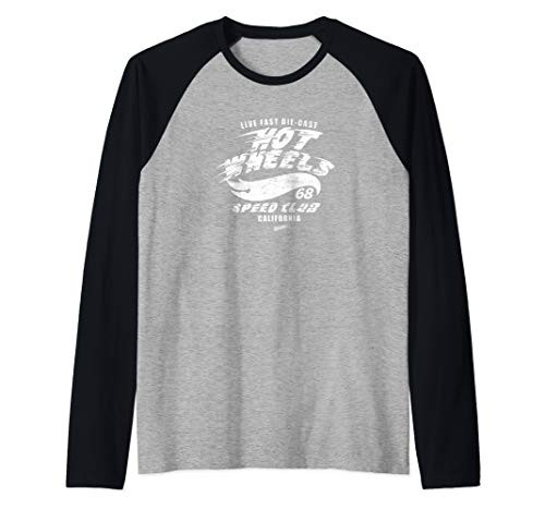 Hot Wheels Live Fast Raglan Baseball Tee