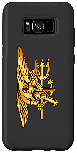 Galaxy S8 Plus Navy Seal Trident - Special Warfare Insignia - Grey Case